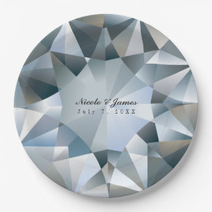 Prato De Papel Joias Diamond Bling Festa de Jóias Elegantes