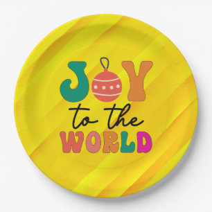Prato De Papel Joy to The World - Design de Natal-50835