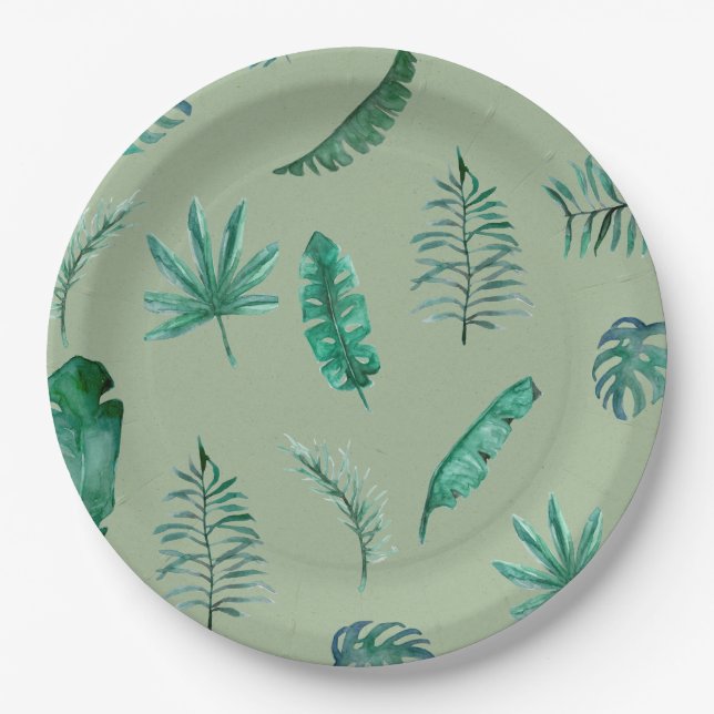 Prato De Papel Jungle Safari Theme Tableware (Frente)