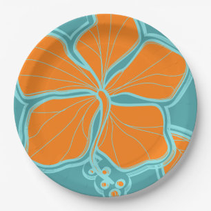 Prato De Papel Kailua Hibiscus Hawaiian Engenhou Floral