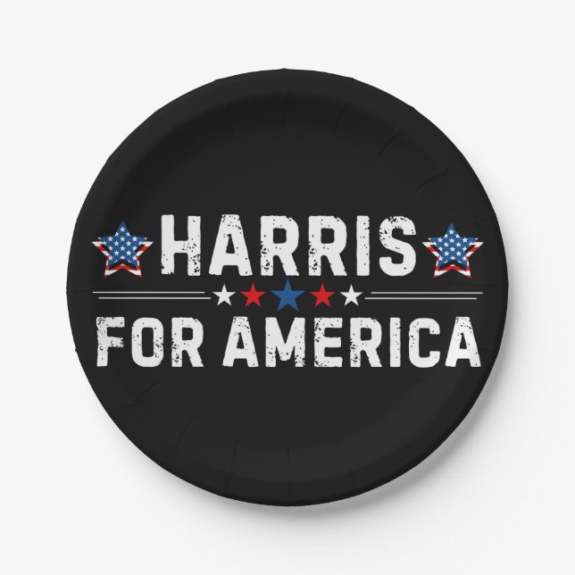 Prato De Papel Kamala Harris (Frente)