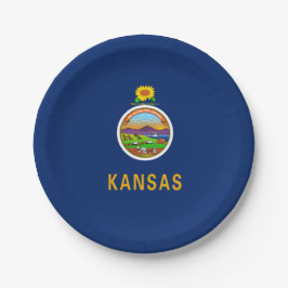 Prato De Papel Kansan Flag, Flag of Kansas