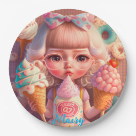 Prato De Papel Kawaii