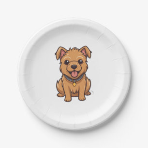 Prato De Papel Kawaii, australiano Terrier Puppy