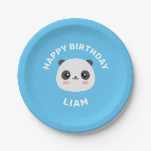 Prato De Papel Kawaii Panda