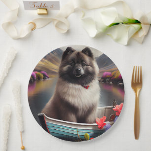 Prato De Papel Keeshond em um remo: Uma aventura cêntrica