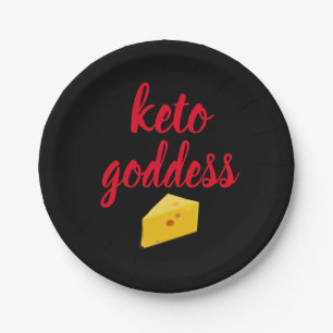 Prato De Papel Keto Goddess Cheese Slice