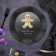 Kids Halloween Party Skeletrizou Papel Preto