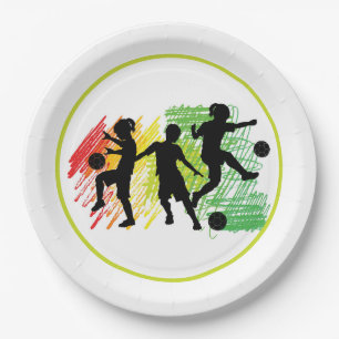 Prato De Papel Kids Soccer Party