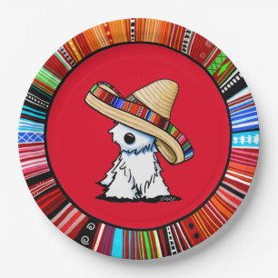 Prato De Papel KiniArt Fiesta Westie Paper Plate