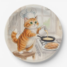 Prato De Papel Kitty Kitchen, Paper Plates
