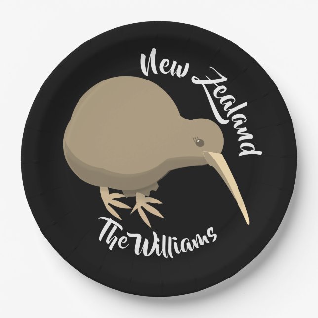 Prato De Papel Kiwi da Nova Zelândia (Frente)