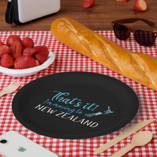 PRATO DE PAPEL KIWI NEW ZEALAND PAUA (Piquenique)