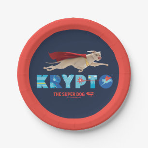 Prato De Papel Krypto O Super Cão