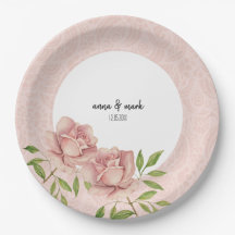 Lace de Aquarela de Rosas de Lâmpada Violeta Suave