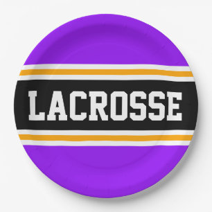Prato De Papel LACROSSE Bright Roxo-Amarelo-preto