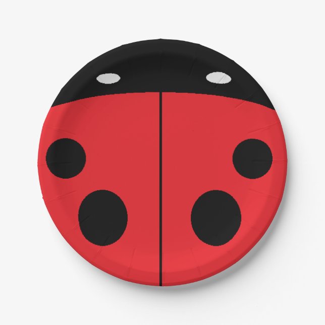 Prato De Papel Ladybug (Frente)