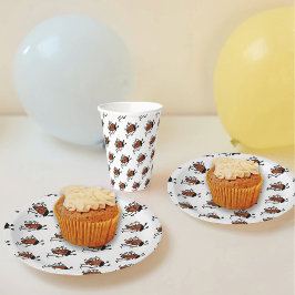 Prato De Papel Ladybug