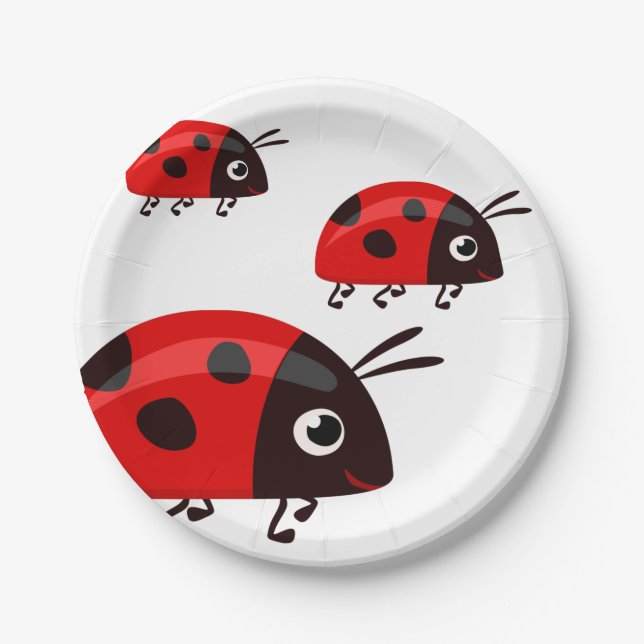 Prato De Papel Ladybug (Frente)