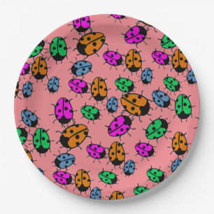 PRATO DE PAPEL LADYBUGS