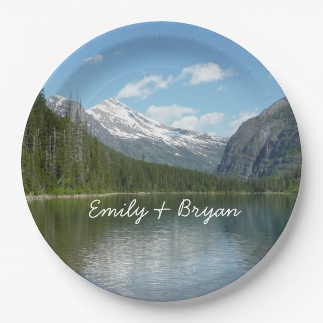 Prato De Papel Lago Avalanche I no Parque Nacional Glacier (Frente)