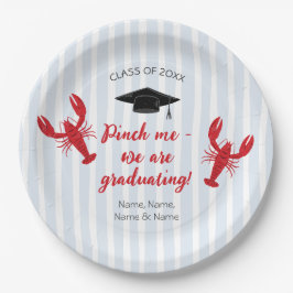Prato De Papel Lagostim Me Belisca Nós Estamos Graduando Graduaçã