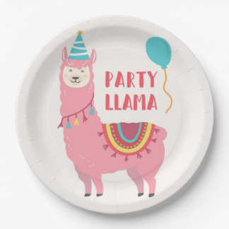 Prato De Papel Lama da festa de aniversário