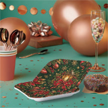 Lâmpada de Natal Elegante Padrão de Frutas FériasS