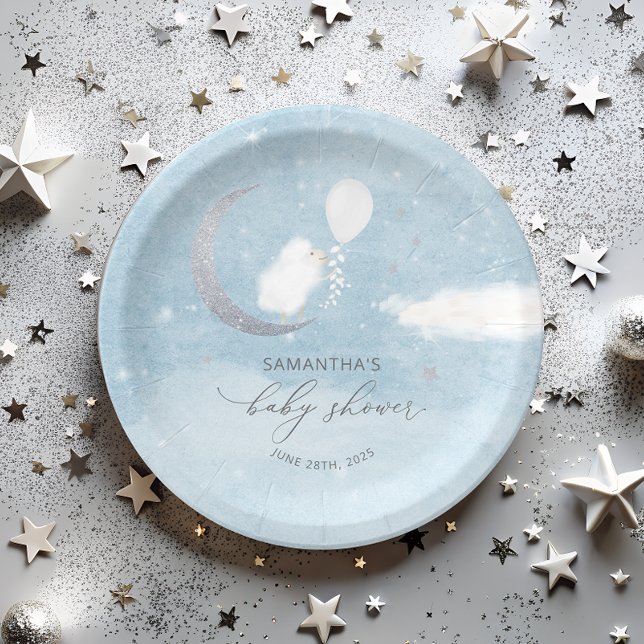 Prato De Papel Lâmpada Gelada Com Chá de fraldas De Balão (Criador carregado)