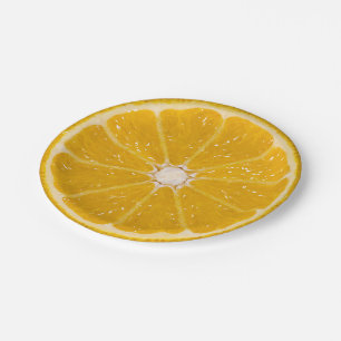 Prato De Papel Laranja