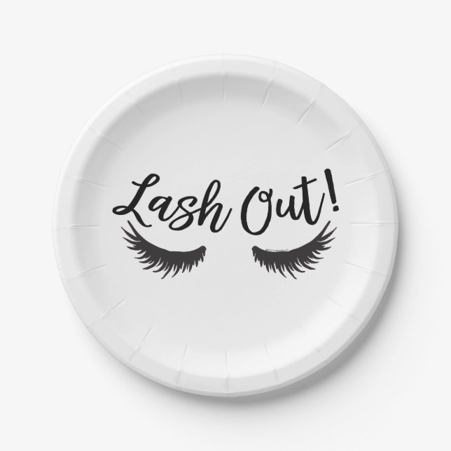 Prato De Papel Lash Out Eyelashes Lash Salon Makeup Artista (Frente)