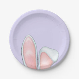 Prato De Papel Lavanda Bunny Ears