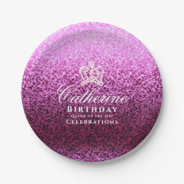 Prato De Papel Lavanda da Coroa