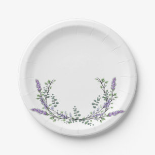 Prato De Papel Lavanda e Eucalipto