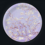 Prato De Papel Lavanda Van Gogh Almond Blossoms<br><div class="desc">Lavanda Almond Blossoms por Vincent Van Gogh alteração de cor copyright 2doce4wordsDesigns/ PureVintage Love Lavanda Almond Blossoms para um toque artístico ao estilo pessoal, Festa de casamento, Chá de fraldas, presentes no escritório ou Partido Primavera: Celebre suas ocasiões especiais com a beleza encantadora do Almond Blossoms de Vincent Van Gogh....</div>