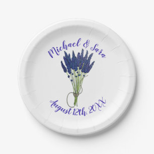 Prato De Papel Lavandula Ramalhete de Erva Lavanda Flor Roxa Jard