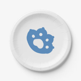 Prato De Papel Lazer - Design de Gatos Preguiçosos