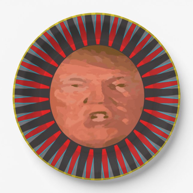 Prato De Papel Le Plat D John Trump Plate (Frente)