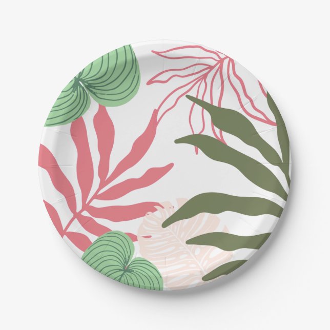 Prato De Papel Leaf plate (Frente)