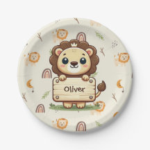 Leão Pequeno e Bonito com Sinal de Nome