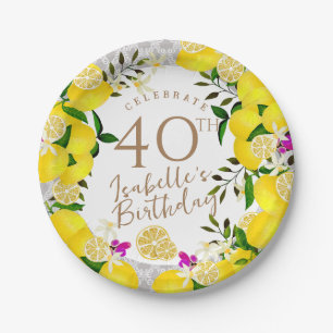 Prato De Papel Lemon Birthday