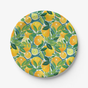 Prato De Papel Lemon Tree Artisan New Colorortion