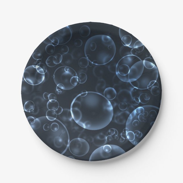 Prato De Papel Lentes azuis, boque (Frente)