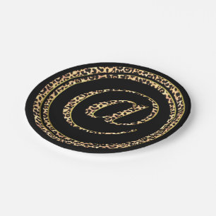 Prato De Papel Leopardo @