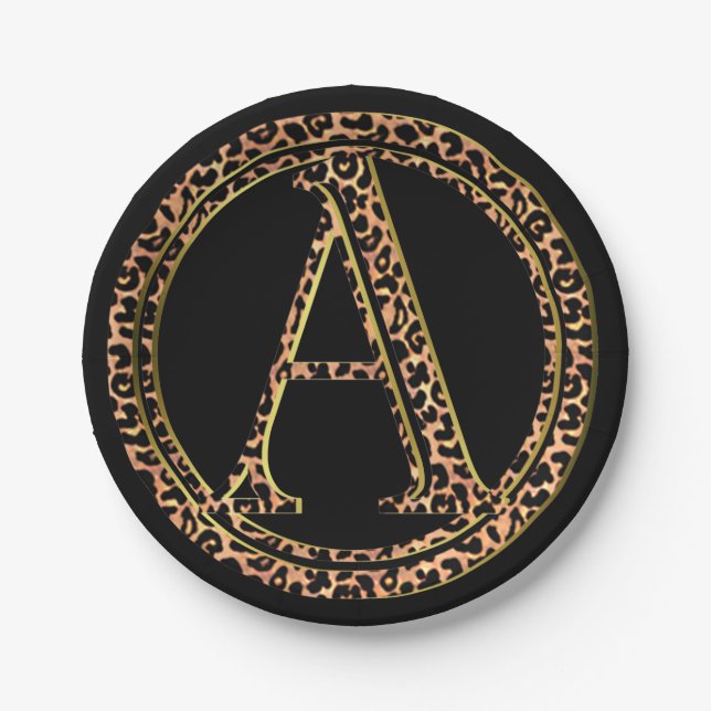 Prato De Papel leopardo A (Frente)