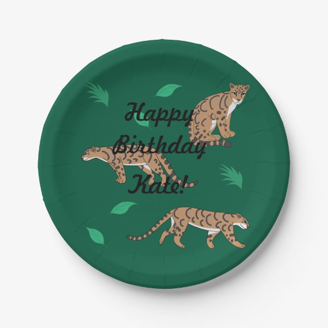 Prato De Papel Leopardo-Nublado (Frente)