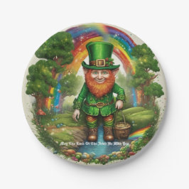 Prato De Papel Leprechaun