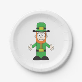 Prato De Papel Leprechaun