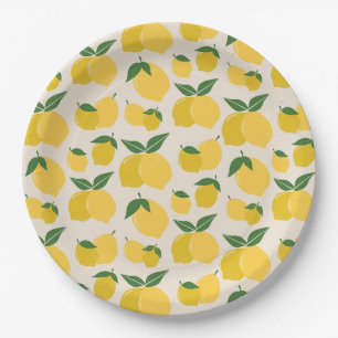 Prato De Papel Les Citrons 01 Retro Lemon Abstrato Lemons