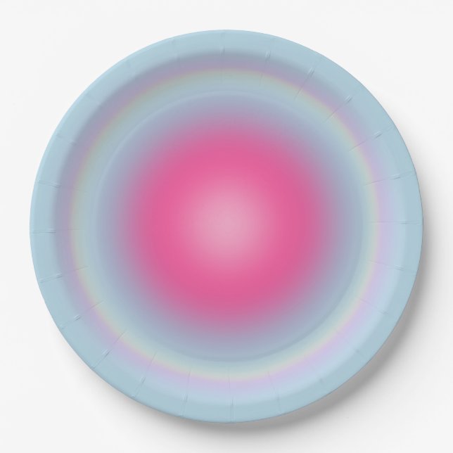 Prato De Papel Les Couleurs 08 Gradient Pink And Blue Aura (Frente)